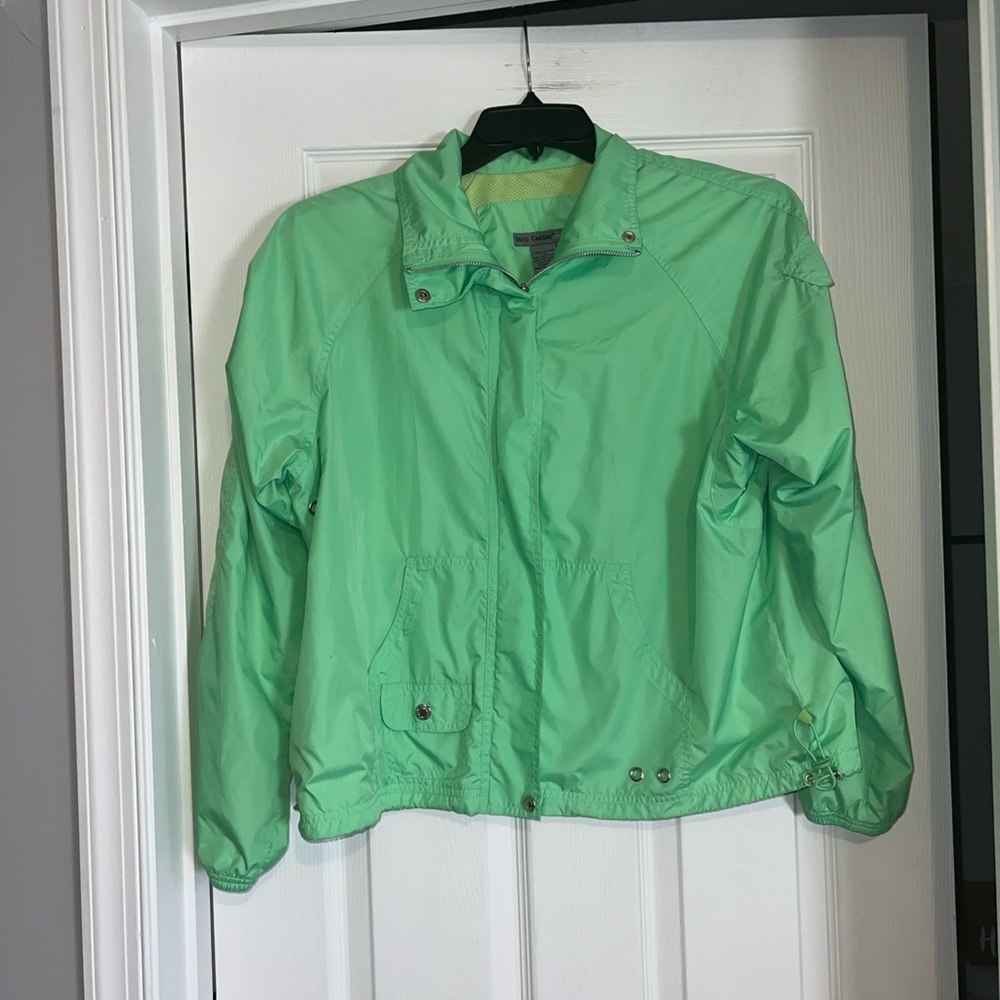 Oleg Cassini Sport Large Green Jacket Lightweight - Picture 1 of 13